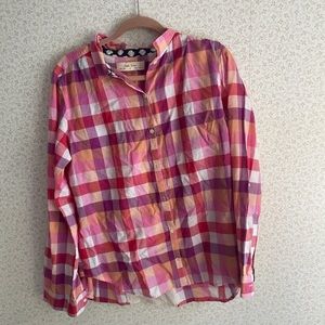 Isabella Sinclair Pink Plaid Button-Down